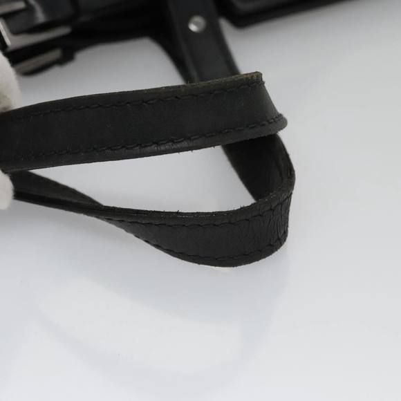 GUCCI GG Canvas Hand Bag Black Silver 106251 Auth 103342 - Picture 7 of 16